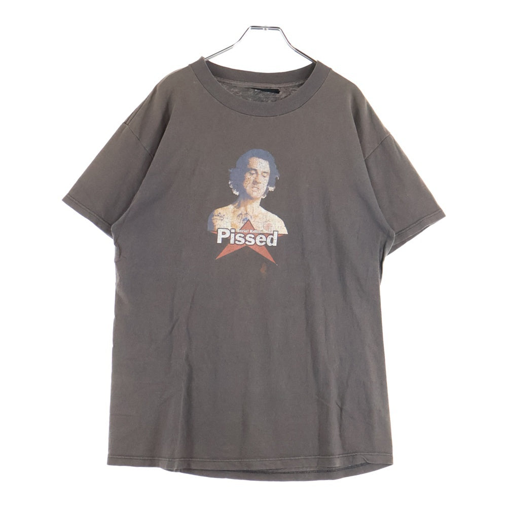 VINTAGE(ヴィンテージ) 90S PISSED SERIAL KILLER シリアルキラー ムービー プリント クルーネック 半袖Tシャツ カットソー ブラック