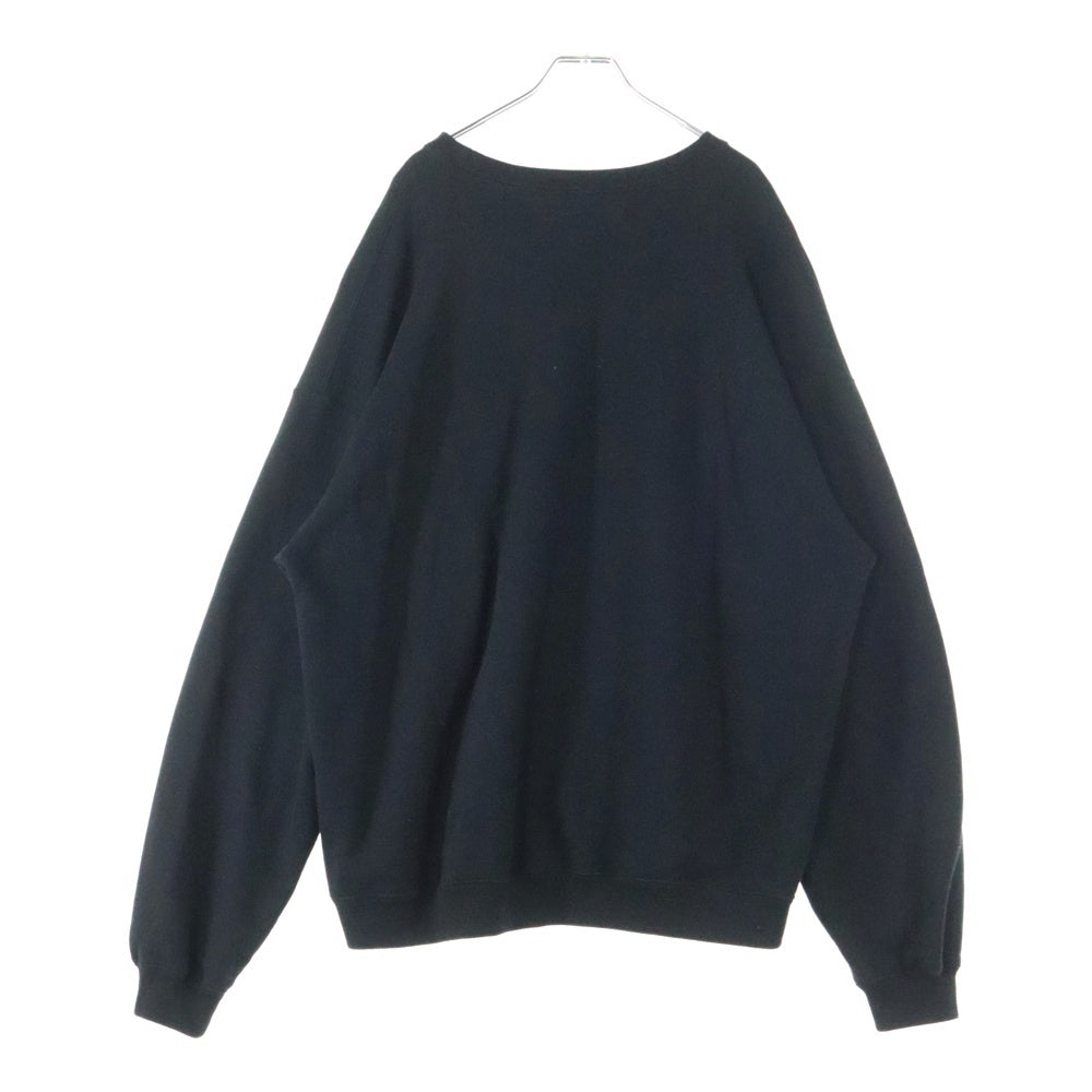 NEIGHBORHOOD(ネイバーフッド) 23AW CLASSIC SWEATSHIRT LS ロゴプリント クルーネック コットン クラシック スウェット トレーナー ブラック 232UWNH-CSM02