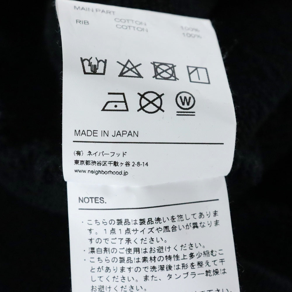NEIGHBORHOOD(ネイバーフッド) 23AW CLASSIC SWEATSHIRT LS ロゴプリント クルーネック コットン クラシック スウェット トレーナー ブラック 232UWNH-CSM02