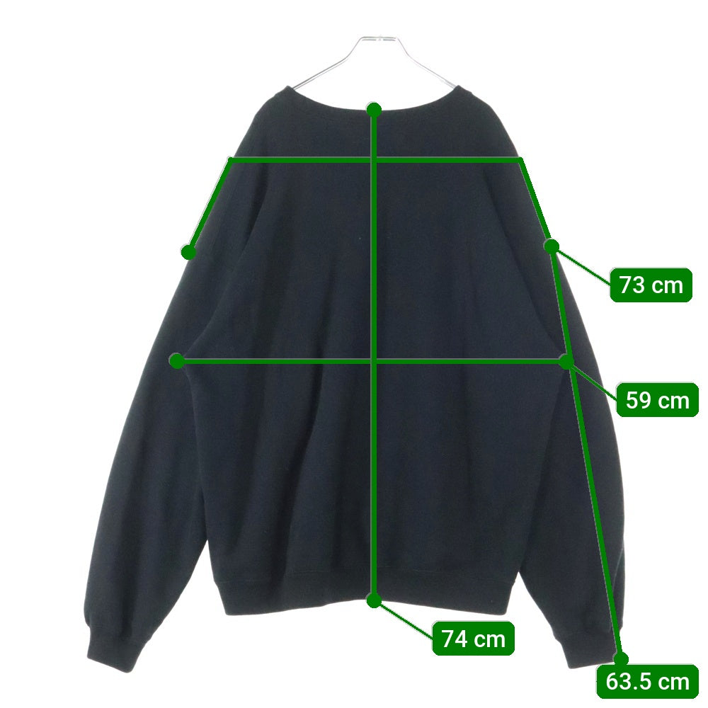 NEIGHBORHOOD(ネイバーフッド) 23AW CLASSIC SWEATSHIRT LS ロゴプリント クルーネック コットン クラシック スウェット トレーナー ブラック 232UWNH-CSM02