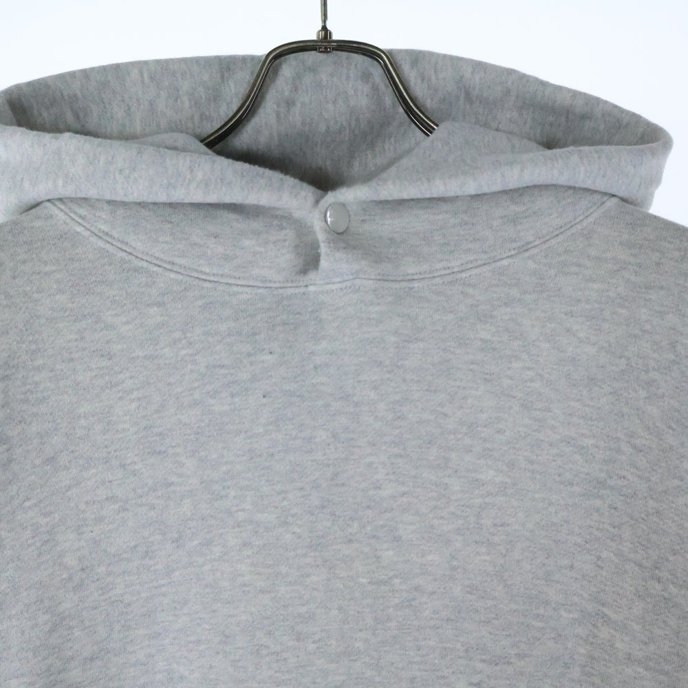 NEIGHBORHOOD(ネイバーフッド) 23AW PLAIN SWEATPARKA LS ロゴパッチ コットン プルオーバー フーデッド プレーン スウェット パーカー グレー 232FPNH-CSM02