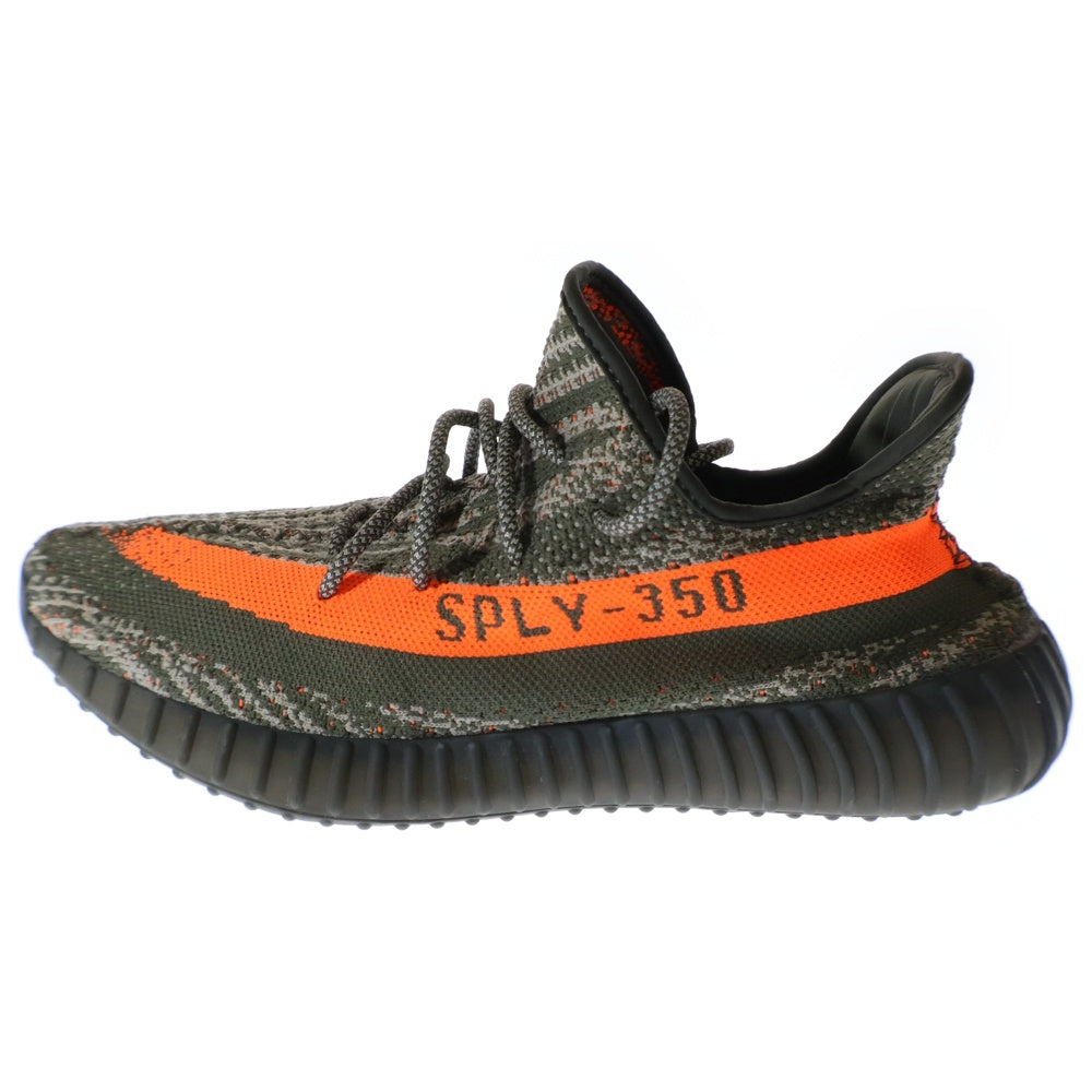 adidas(アディダス) YEEZY BOOST 350 V2 CARBON BELUGA イージーブースト 350 V2 カーボン ベルーガ レースアップ ローカット スニーカー グレー/オレンジ US11.5/28.5cm HQ7045