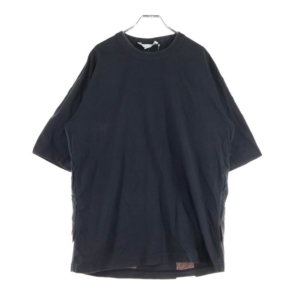 Y-3(ワイスリー) M SHADE RAW JERSEY GFX SS TEE LOGO シェード ロージャージー レイヤード バックロゴ 半袖Tシャツ カットソー ブラック GV6083