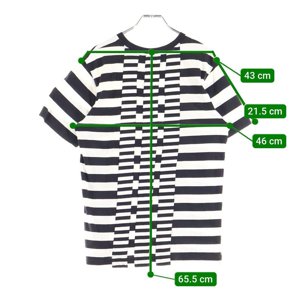 Y-3(ワイスリー) ボーダー 半袖Tシャツ カットソー ブラック/ホワイト AP2444