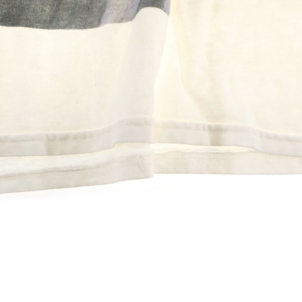 NO BRAND(ノーブランド) MONUMENTS GNOSIS モニュメンツ グノーシス プリント 半袖Tシャツ カットソー ホワイト