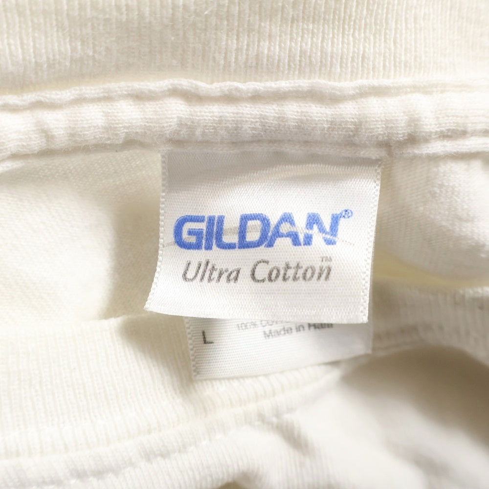 NO BRAND(ノーブランド) MONUMENTS GNOSIS モニュメンツ グノーシス プリント 半袖Tシャツ カットソー ホワイト