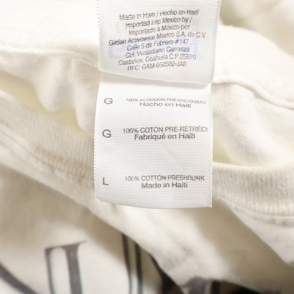 NO BRAND(ノーブランド) MONUMENTS GNOSIS モニュメンツ グノーシス プリント 半袖Tシャツ カットソー ホワイト