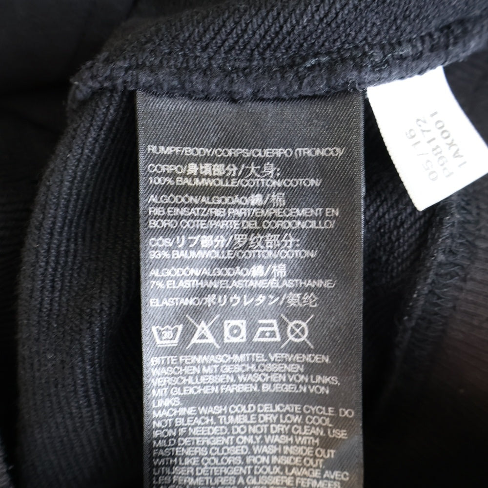 Y-3(ワイスリー) バックロゴプリント ジップアップフーディー パーカー スウェット ブラック P98172