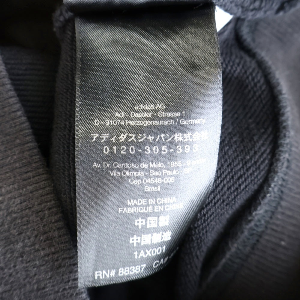 Y-3(ワイスリー) バックロゴプリント ジップアップフーディー パーカー スウェット ブラック P98172