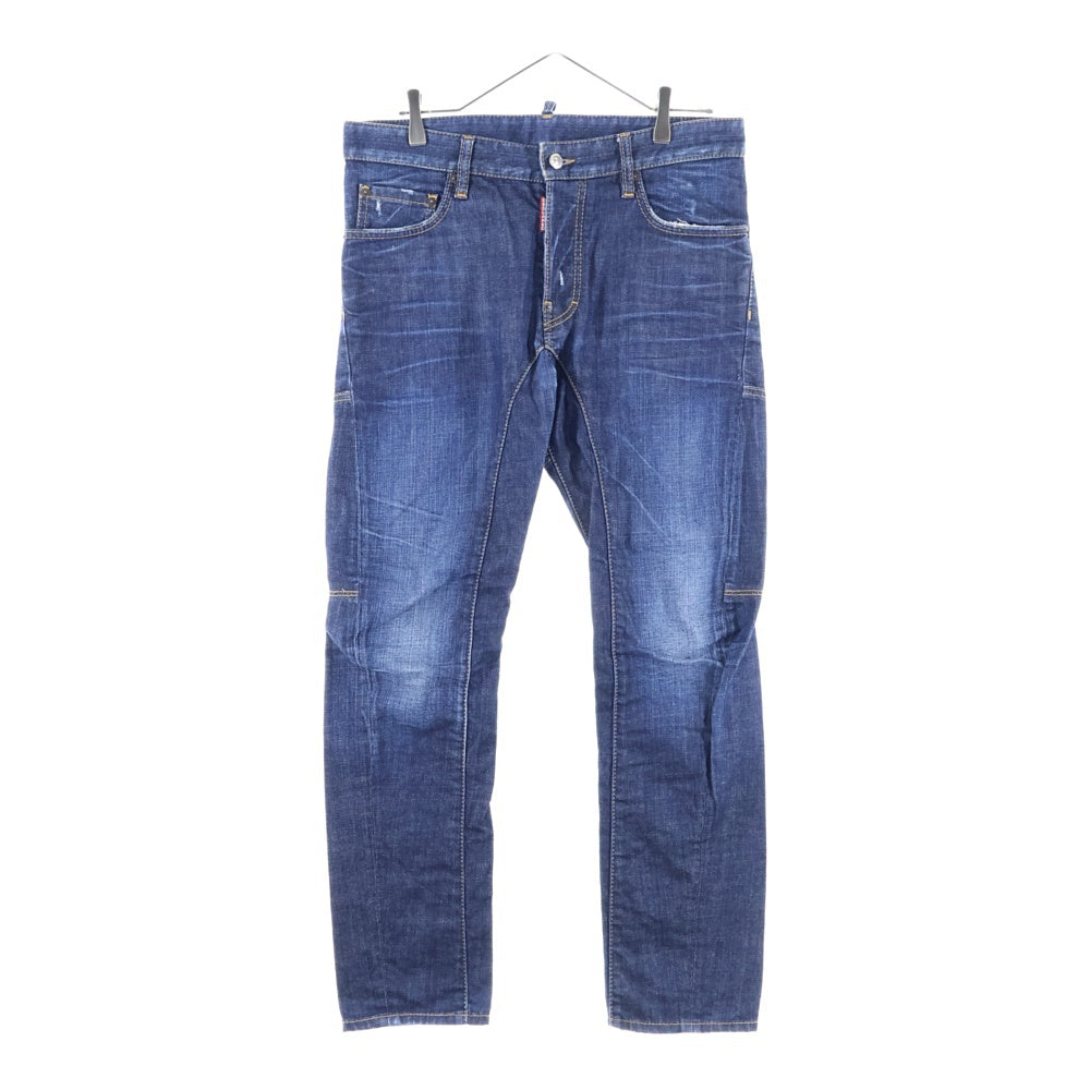 DSQUARED2(ディースクエアード) ボタンフライ スキニー デニムパンツ インディゴ S74LA0485
