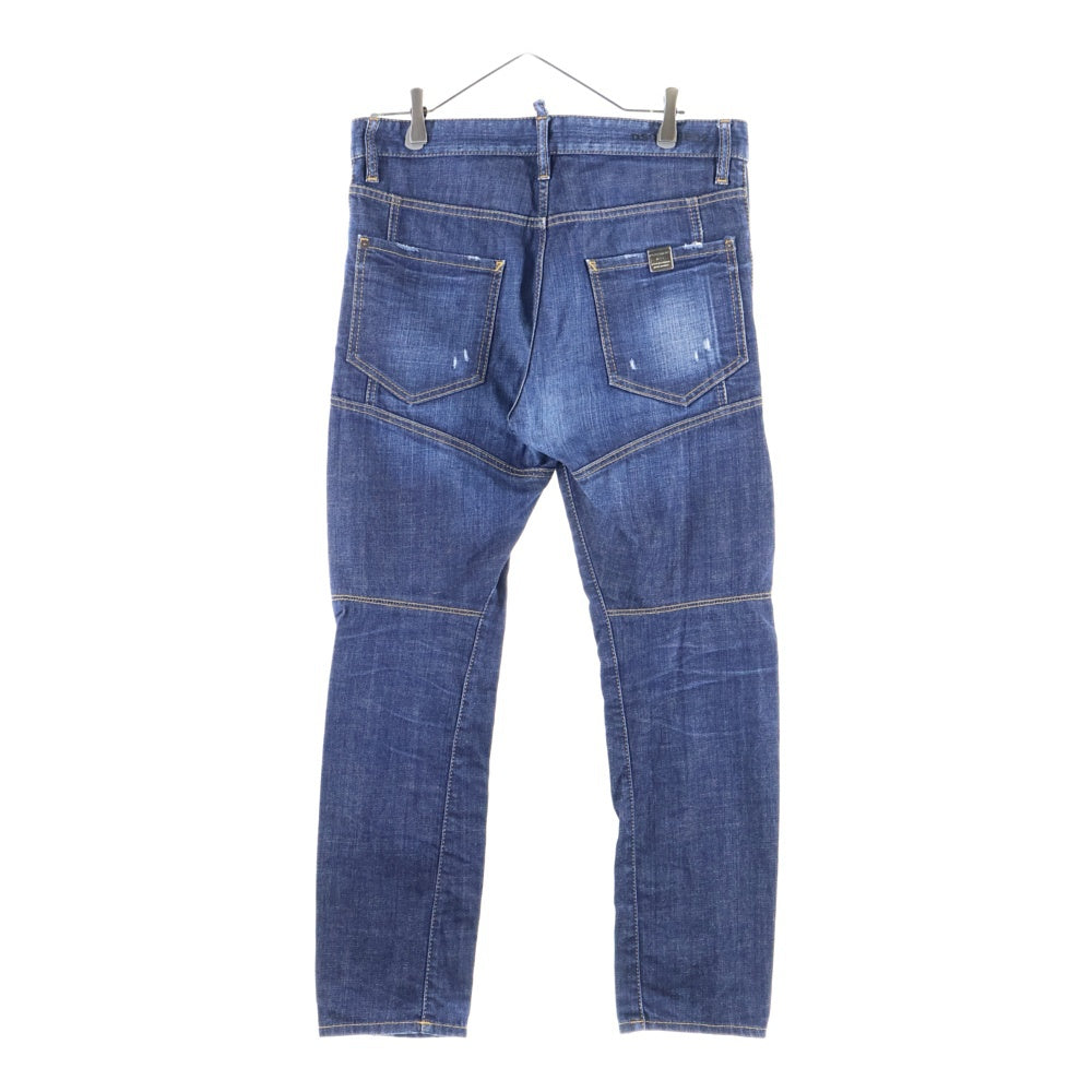 DSQUARED2(ディースクエアード) ボタンフライ スキニー デニムパンツ インディゴ S74LA0485