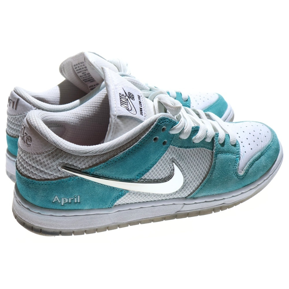 NIKE SB(ナイキエスビー) ×APRIL SKATEBOARDS DUNK LOW エイプリルスケートボード ダンク ローカットスニーカー ブルー/ホワイト US10/27cm FD2562-400