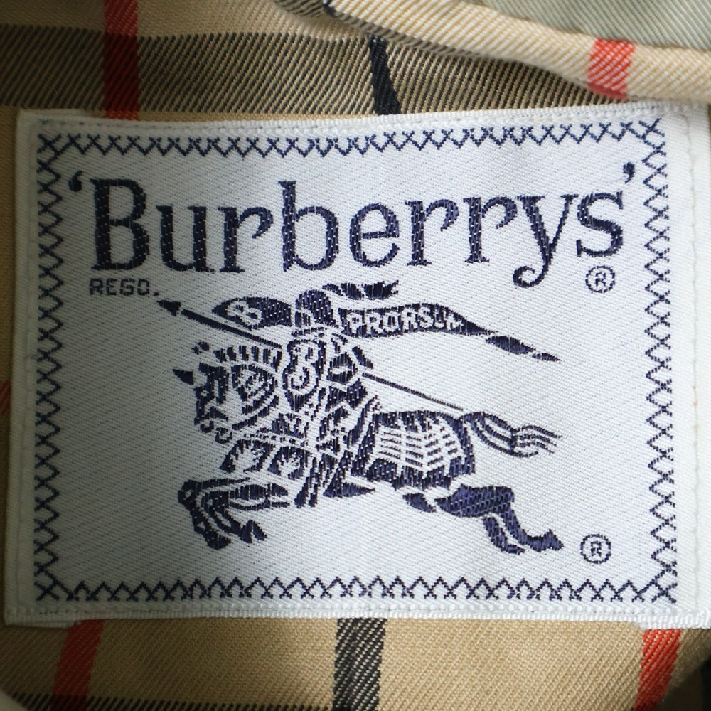 BURBERRY(バーバリー) コットン ノバチェック ダブルフラップポケット ベルト付き ダブルブレスト トレンチコート ベージュ FD082-039-41
