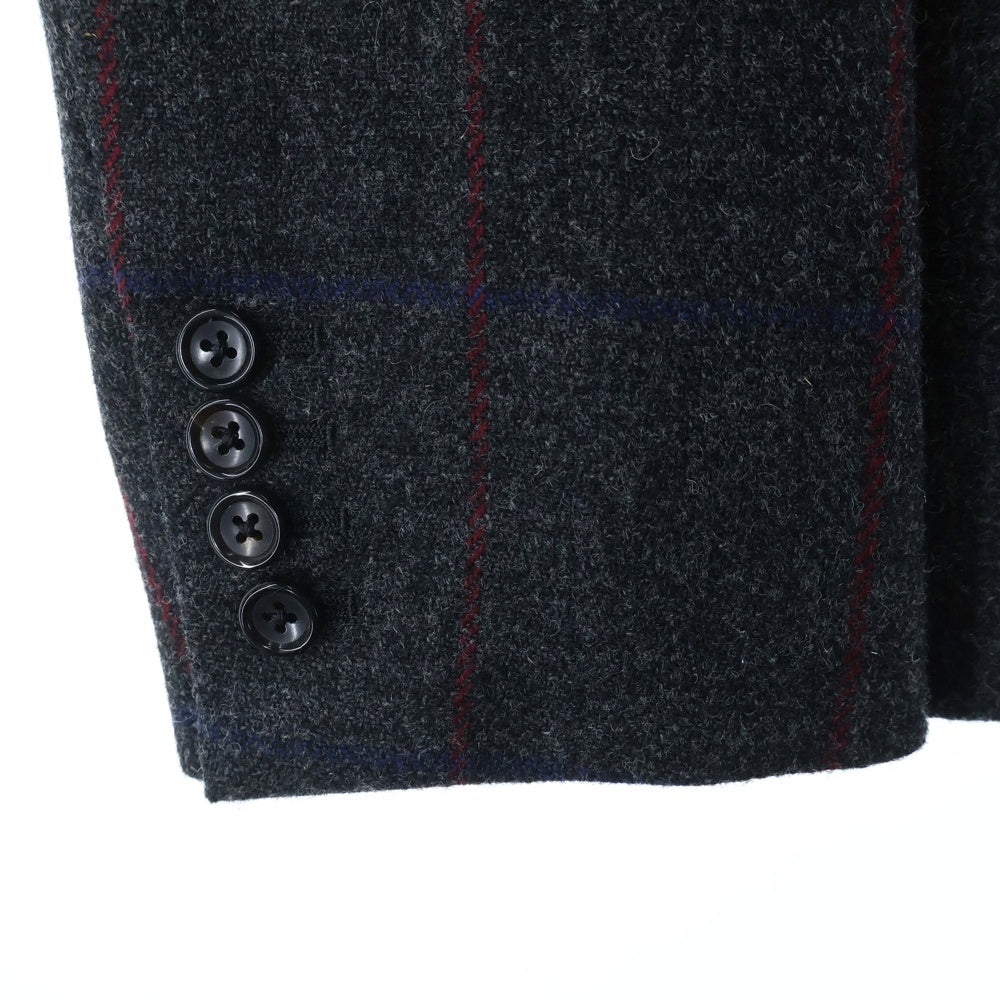 THOM BROWNE(トムブラウン) チェック柄 裏地トリコロール ウール ノッチドラペル 3B テーラードジャケット ノータックスラックスパンツ セットアップ MJC001A-05789025/MTC001A-05789025