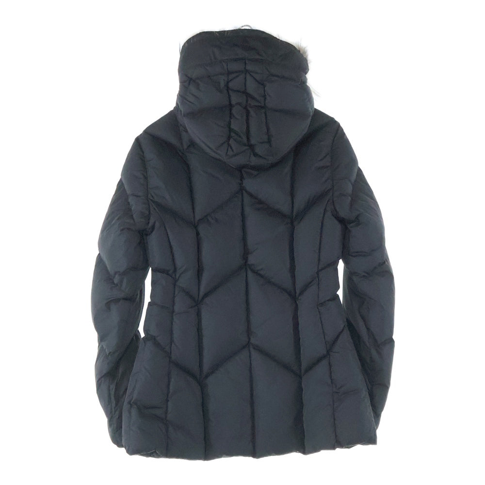 MONCLER(モンクレール) 20AW ROELAN GIUBBOTTO ファーフーデッド ダウンジャケット コート ブラック レディース F20931B54501
