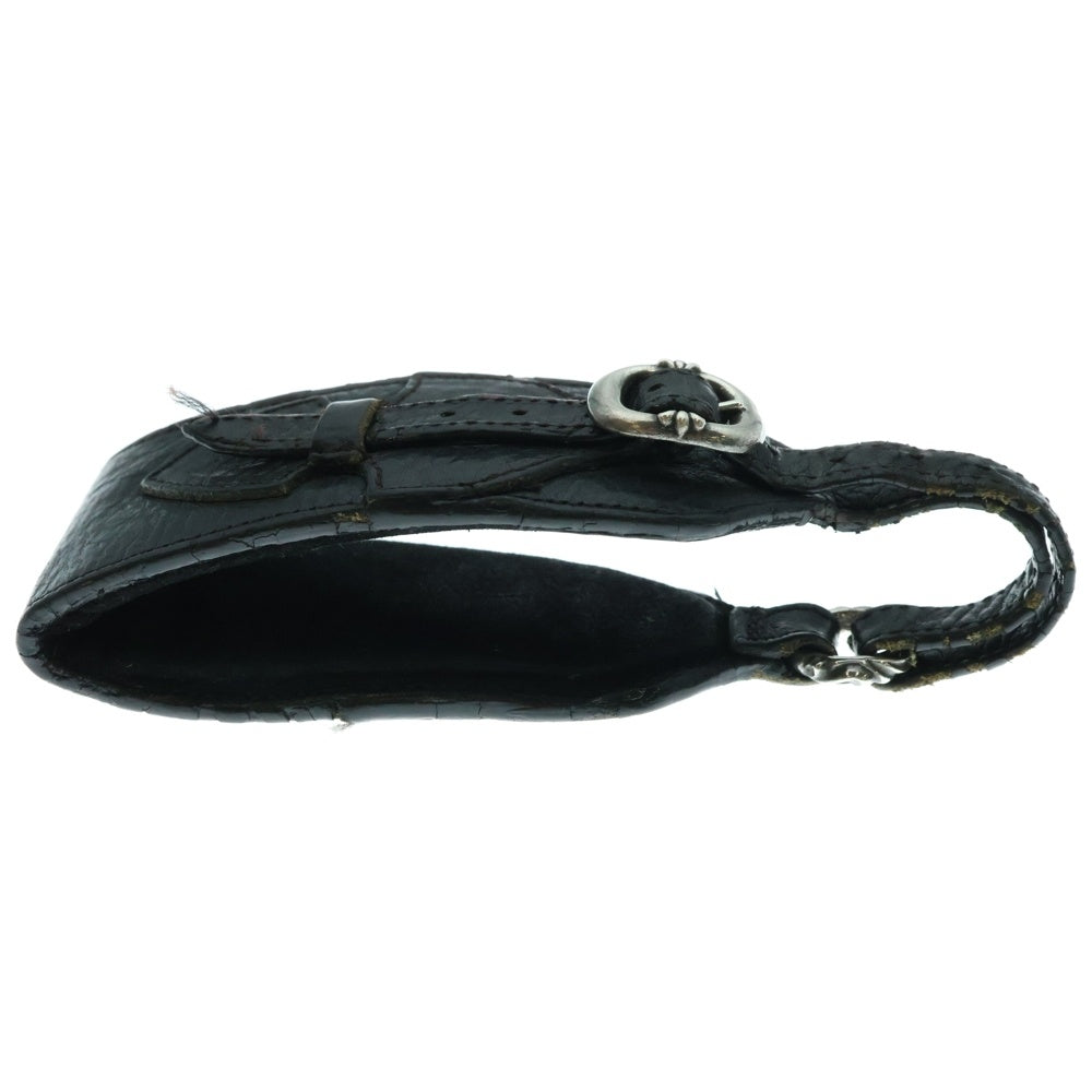 CHROME HEARTS(クロムハーツ) CAMERA STRAP ガンスリンガーバックル レザー カメラストラップ ブラック/シルバー
