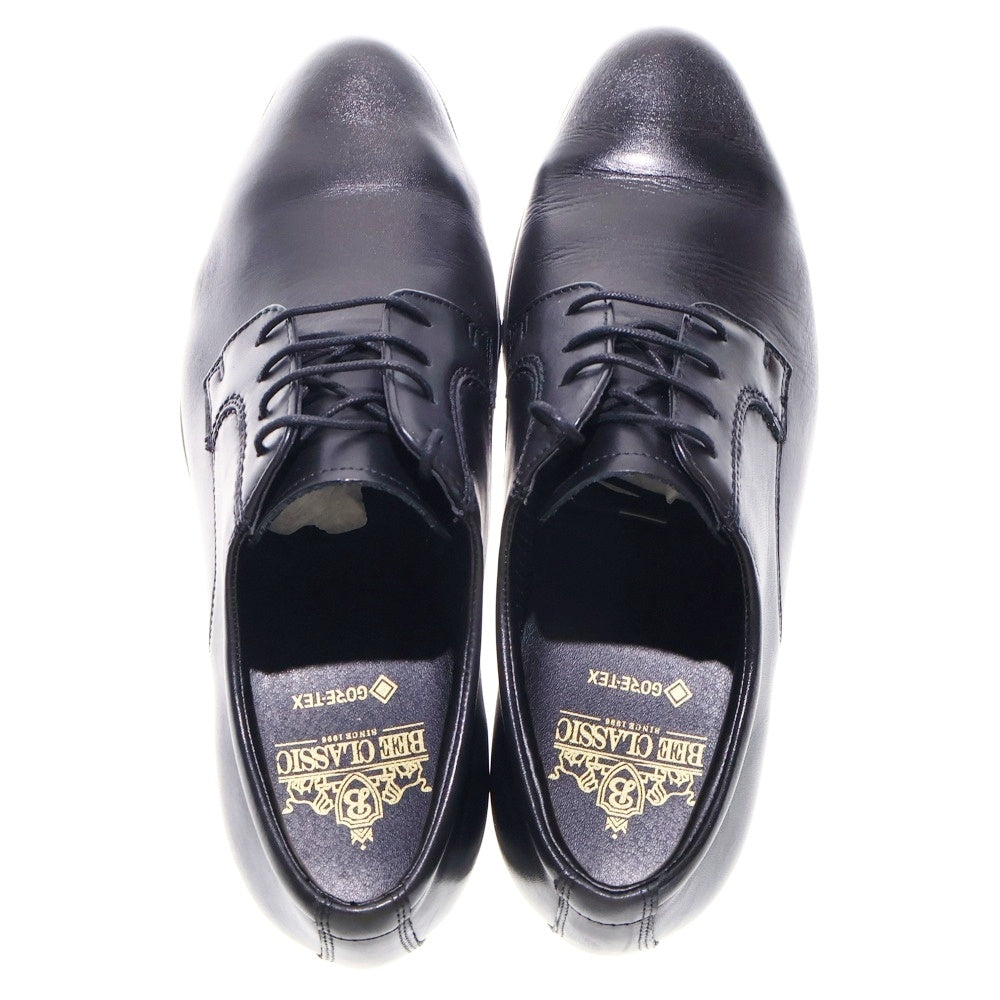 BEE CLASSIC(ビークラシック) GORE-TEX ゴアテックス プレーントゥ レザーシューズ ブラック CB7043G