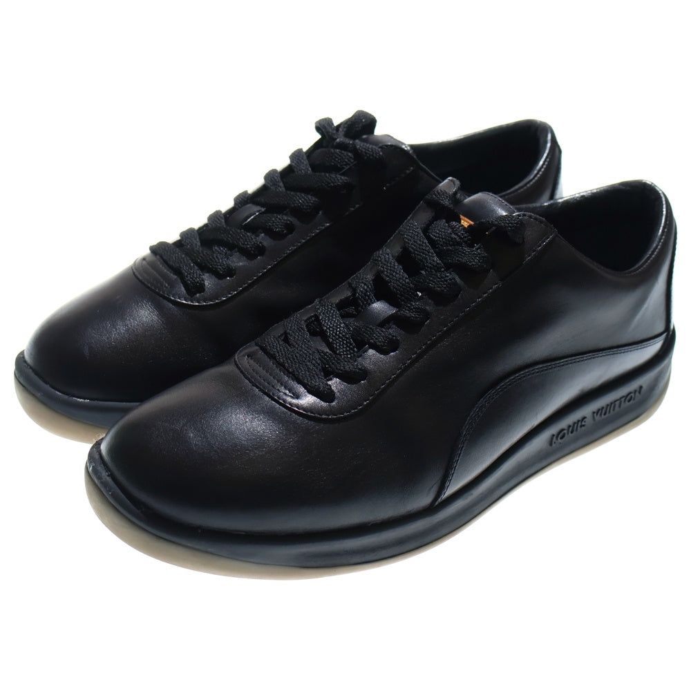 Louis Vuitton スニーカー ブラック LOUIS VUITTON ルイ・ヴィトン LV トレイナー ライン スエード