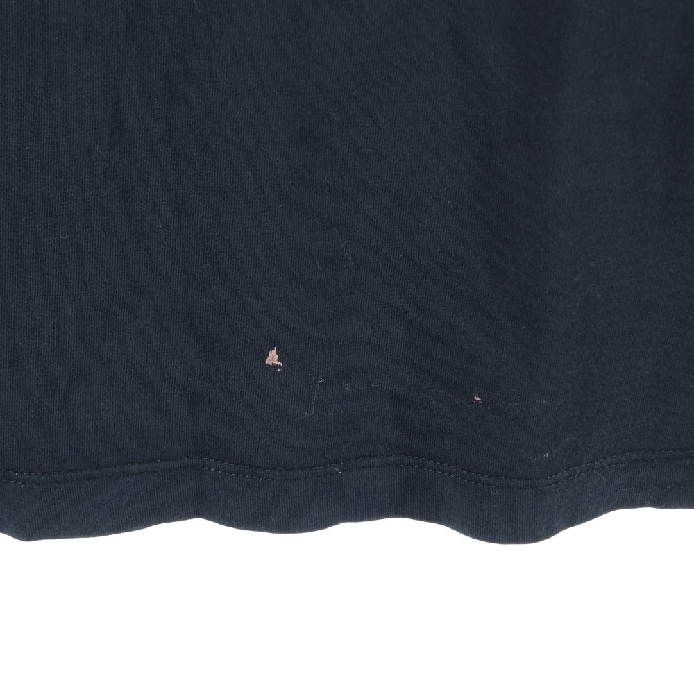 MARCELO BURLON(マルセロバーロン) フェザーモチーフ クルーネック カットソー 半袖Tシャツ ブラック