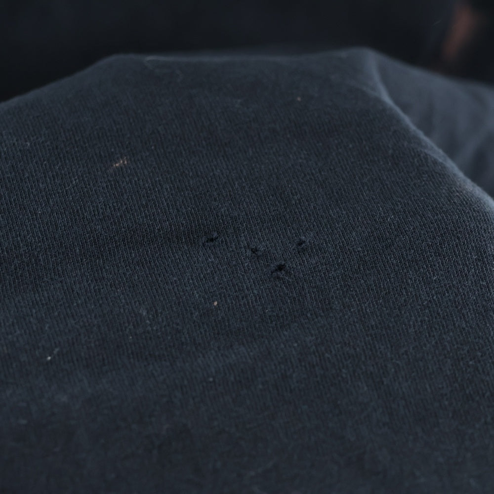 MARCELO BURLON(マルセロバーロン) フェザーモチーフ クルーネック カットソー 半袖Tシャツ ブラック