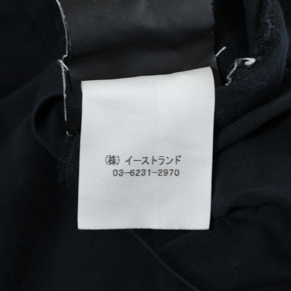 MARCELO BURLON(マルセロバーロン) フェザーモチーフ クルーネック カットソー 半袖Tシャツ ブラック