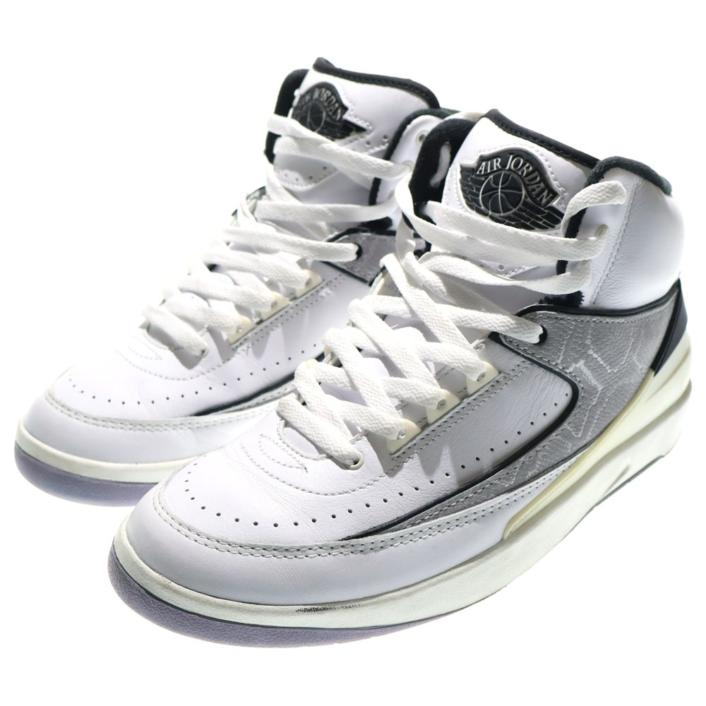 NIKE(ナイキ) AIR JORDAN 2 RETRO PYTHON エアジョーダン2 レトロ パイソン ミッドカットスニーカー ホワイト US8.5/26.5cm DR8884-102