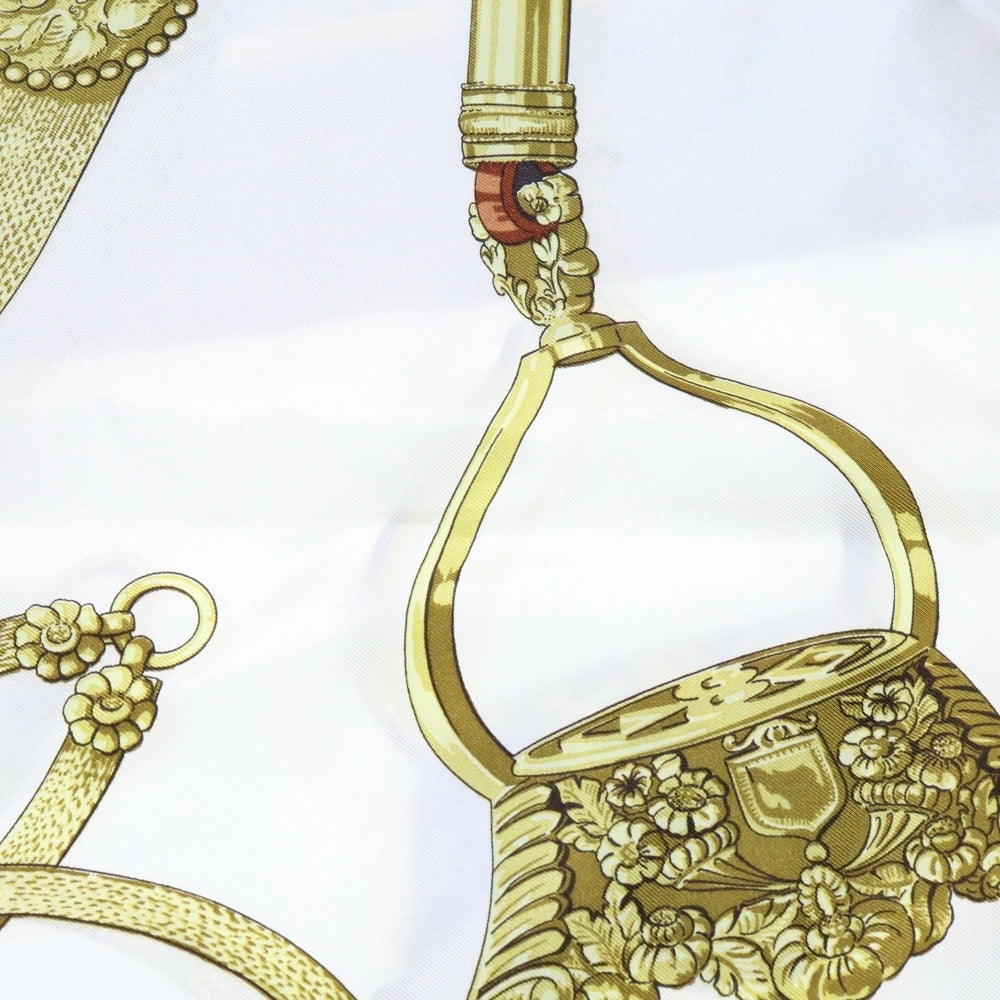 HERMES(エルメス) カレ90 GAUCHO PAR 装飾馬具柄 スカーフ マフラー