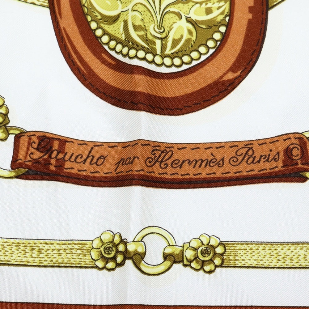 HERMES(エルメス) カレ90 GAUCHO PAR 装飾馬具柄 スカーフ マフラー