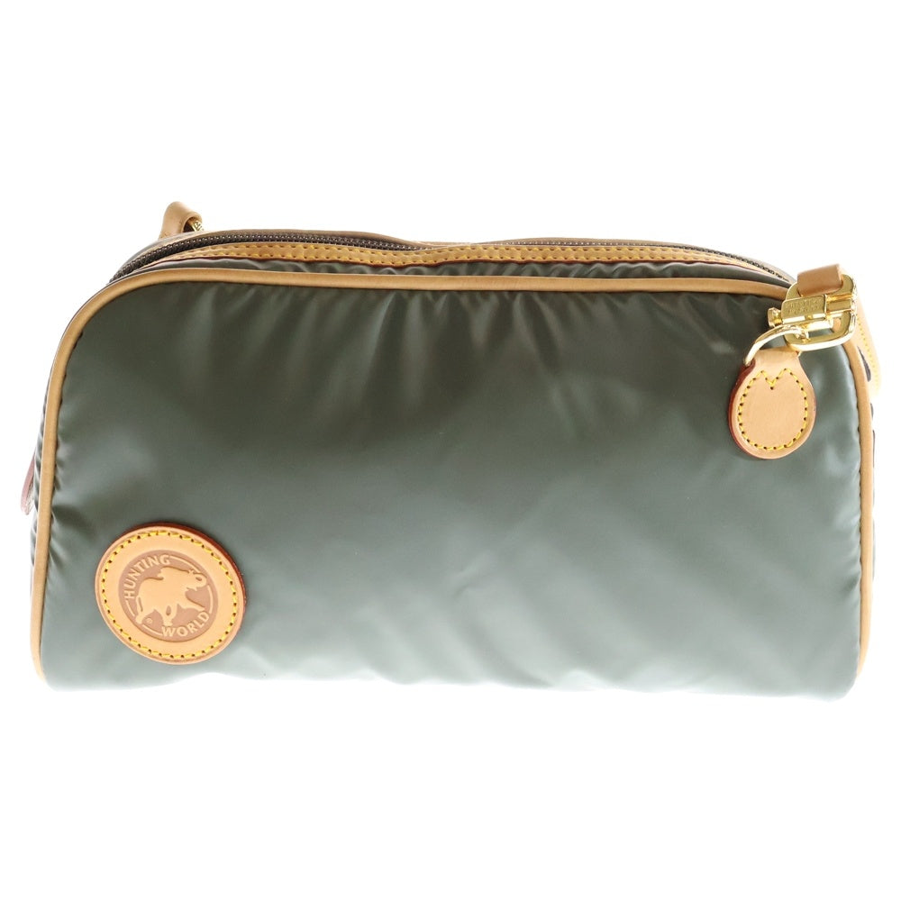 HUNTING WORLD(ハンティングワールド) ナイロンワンショルダーバッグ 斜め掛け カーキ