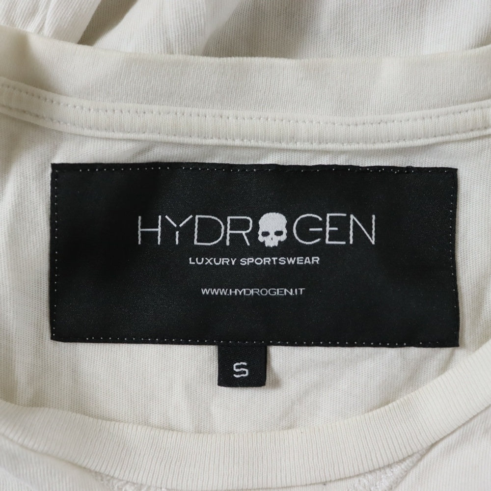 HYDROGEN(ハイドロゲン) メキシカンスカル プリント 長袖Tシャツ カットソー ホワイト