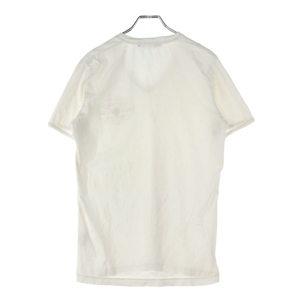 DSQUARED2(ディースクエアード) ロゴプリント Vネック 半袖Tシャツ カットソー ホワイト