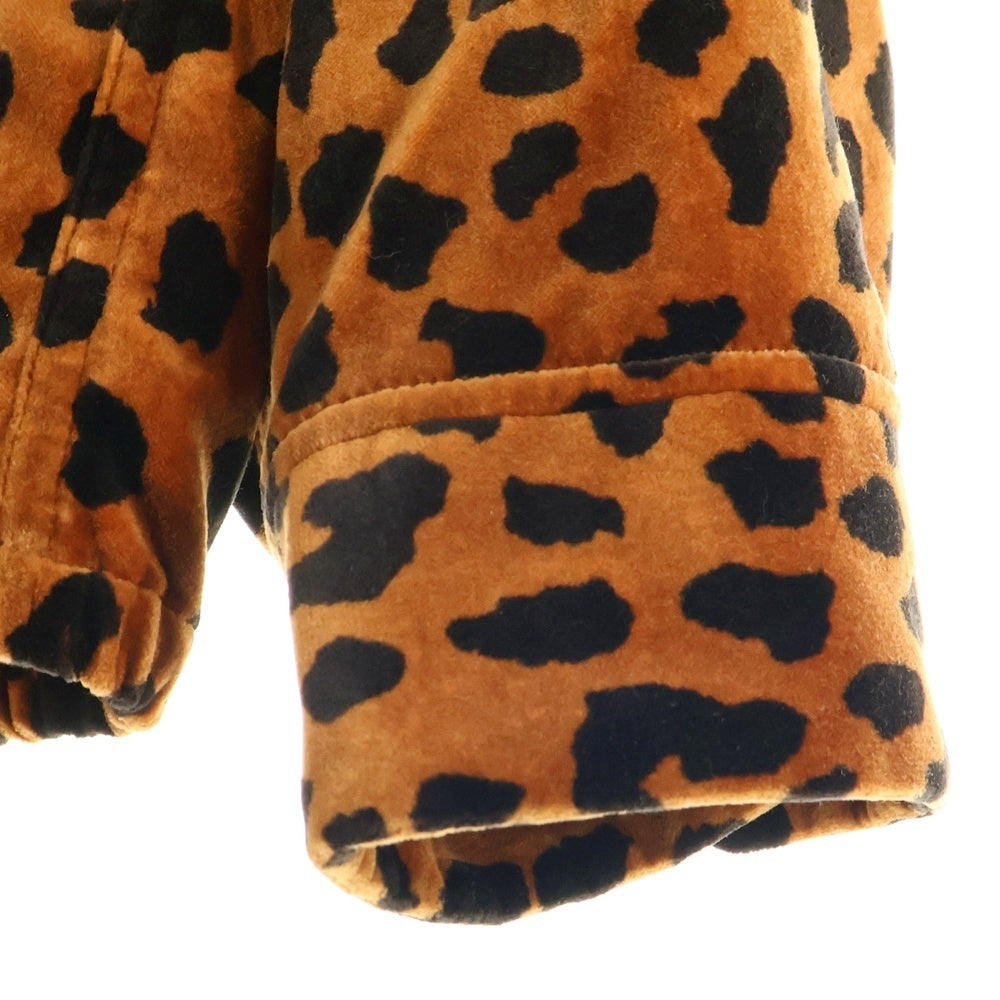 WACKO MARIA(ワコマリア) ×McGREGOR LEOPARD JACKET マクレガー ベロア レオパード ジャケット ブラウン