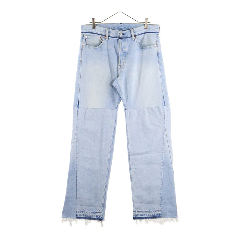 READY MADE(レディメイド) 24SS WIDE FLARE DENIM ワイド フレア 再構築デニムパンツ ジーンズ インディゴ RE-CO-BL-00-00-251