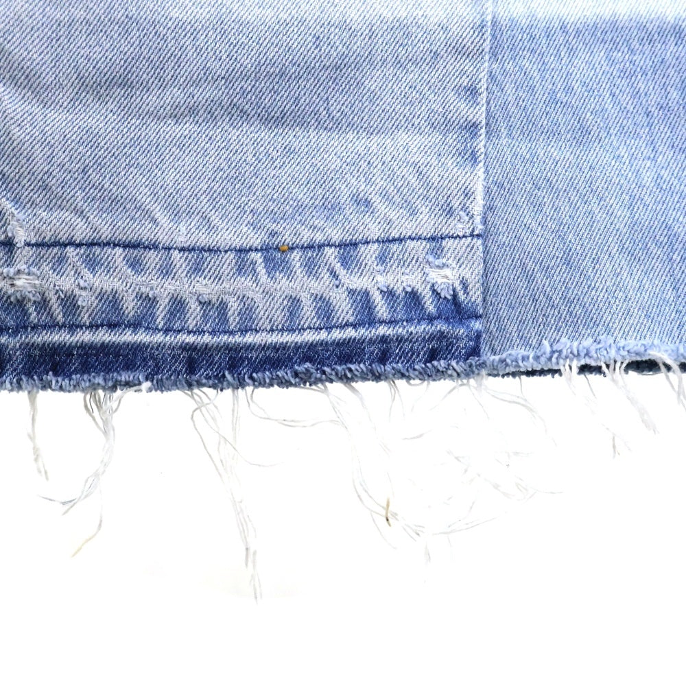 READY MADE(レディメイド) 24SS WIDE FLARE DENIM ワイド フレア 再構築デニムパンツ ジーンズ インディゴ RE-CO-BL-00-00-251
