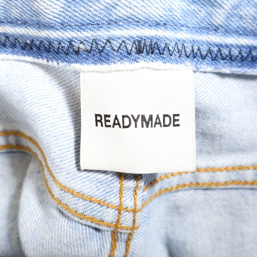 READY MADE(レディメイド) 24SS WIDE FLARE DENIM ワイド フレア 再構築デニムパンツ ジーンズ インディゴ RE-CO-BL-00-00-251