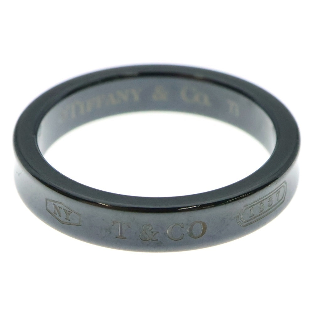 TIFFANY & Co.(ティファニー) 1837 ブラックチタン ナローリング ブラック