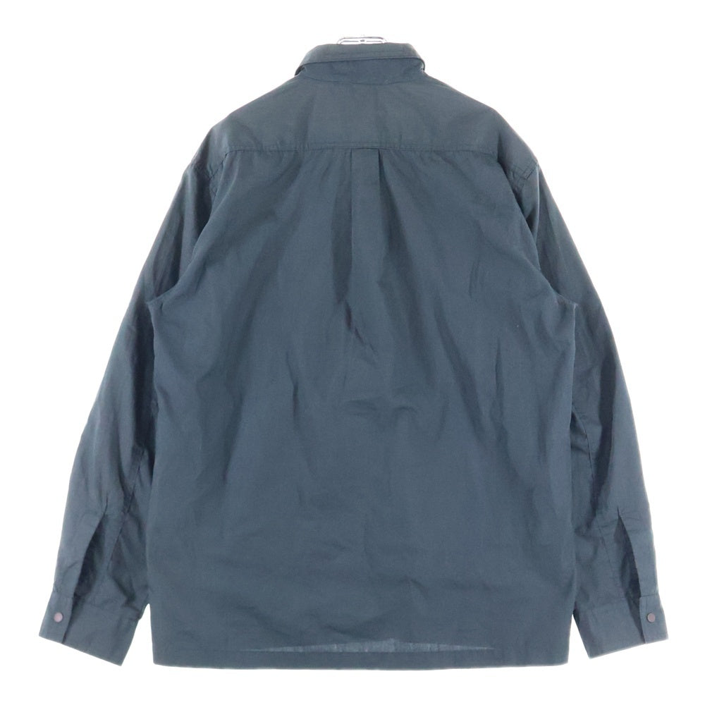 STUSSY(ステューシー) 90-00S OLD TECHNO WORK SHIRT オールド テクノワーク スナップボタン 長袖シャツ ブラック