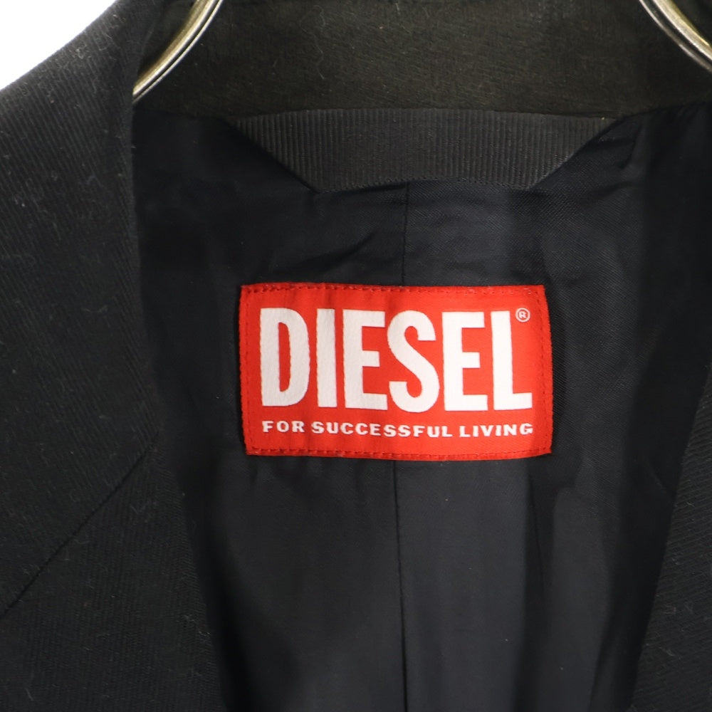 DIESEL(ディーゼル) J-WARHOLS JACKET ノッチドラペル パッチワーク 3ボタン テーラードジャケット ブラック A10440