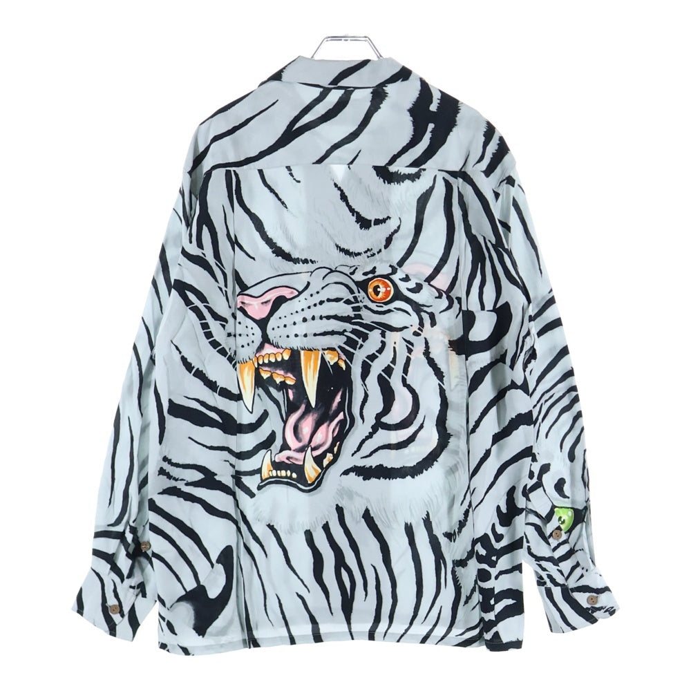 WACKO MARIA(ワコマリア) 22AW TIMLEHI L/S HAWAIIAN SHIRT ティムレヒ ハワイアン 総柄 長袖シャツ グレー TIMLEHI-WM-HI33