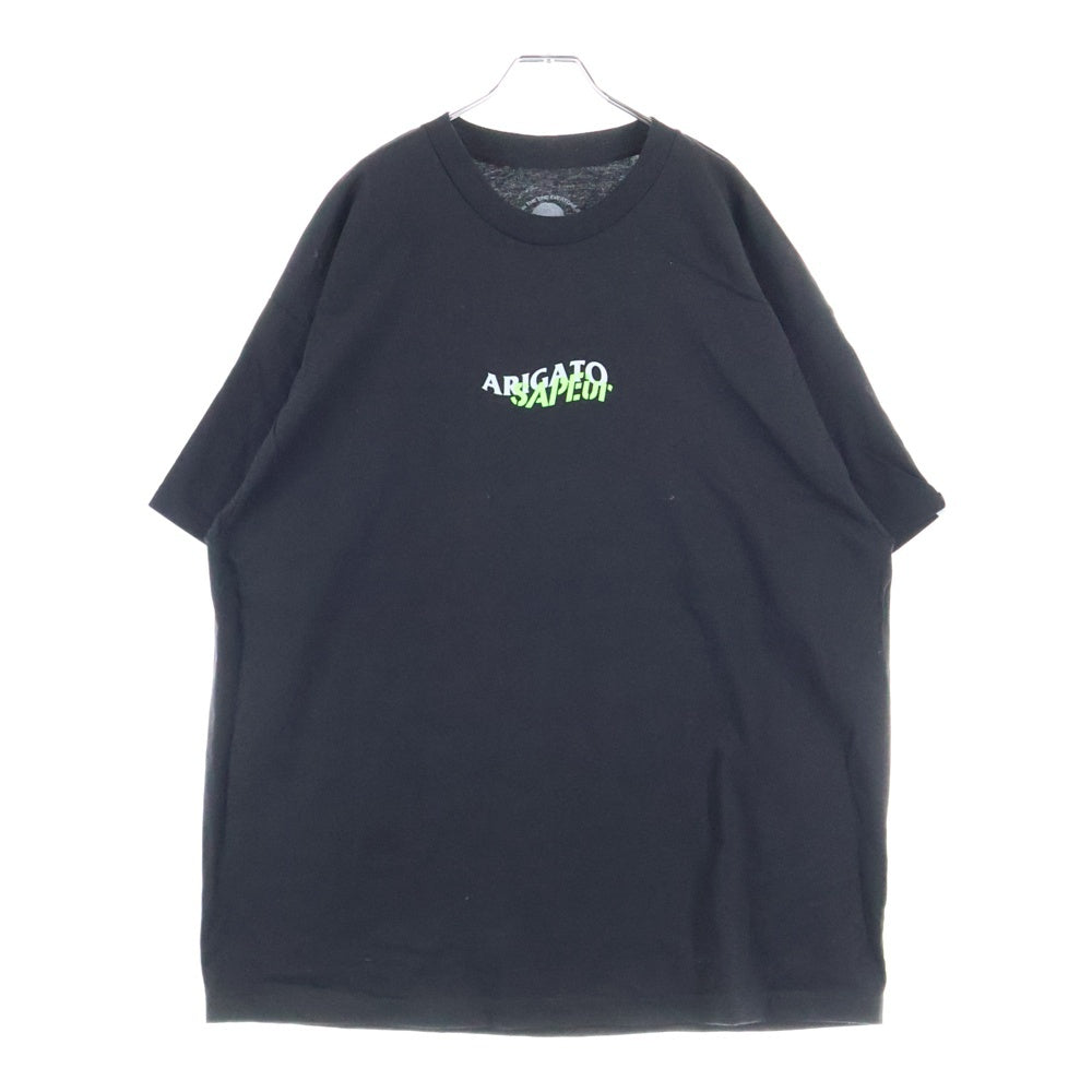 ANTI SOCIAL SOCIAL CLUB(アンチソーシャルソーシャルクラブ) ×SAPEUR サプール ロゴプリント 半袖Tシャツ カットソー ブラック
