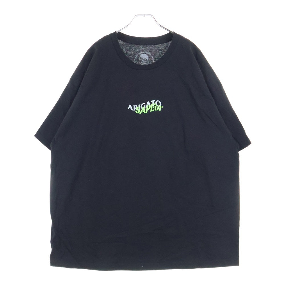 ANTI SOCIAL SOCIAL CLUB(アンチソーシャルソーシャルクラブ) ×SAPEUR サプール ロゴプリント 半袖Tシャツ カットソー ブラック