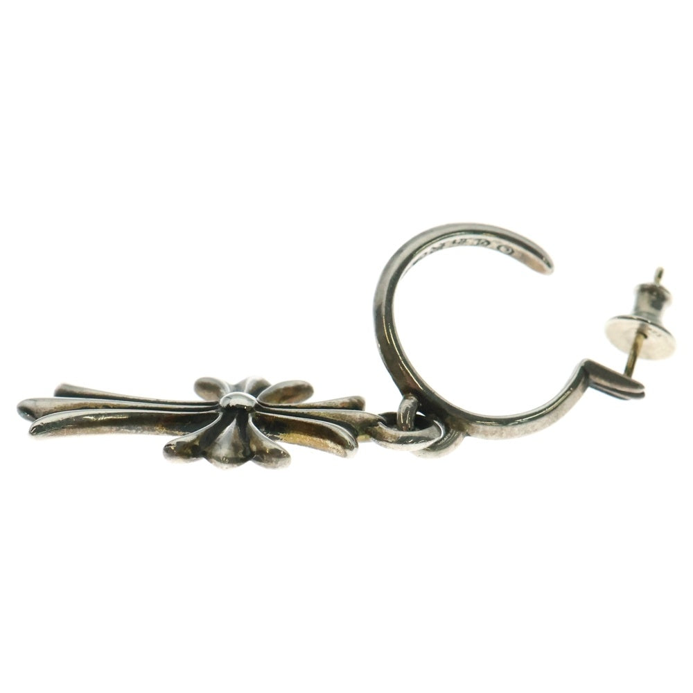 CHROME HEARTS(クロムハーツ) TINY CH CROSS タイニーCHクロス フープピアス シルバー BCA115