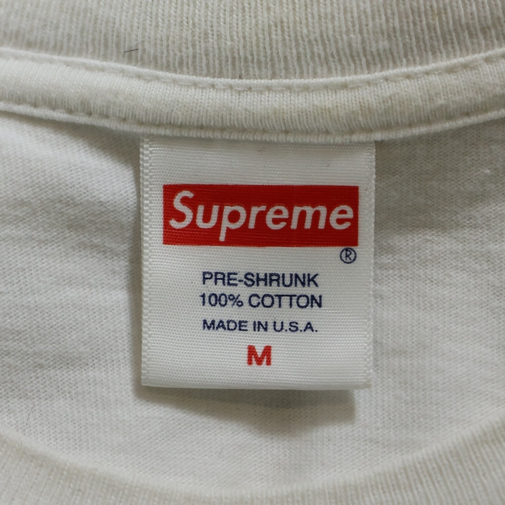 SUPREME(シュプリーム) 21AW ×THRASHER Skyline Tee スラッシャー スカイライン ロゴ プリント クルーネック 半袖Tシャツカットソー ホワイト