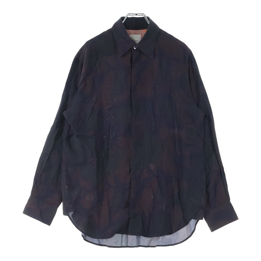 Paul Smith(ポールスミス) レーヨン ロングスリーブ 長袖シャツ ブラウン 243300 122Z
