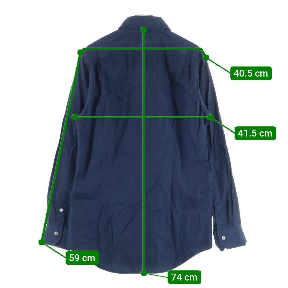 Paul Smith(ポールスミス) コットン ロングスリーブ 長袖シャツ ネイビー 553101 801PR