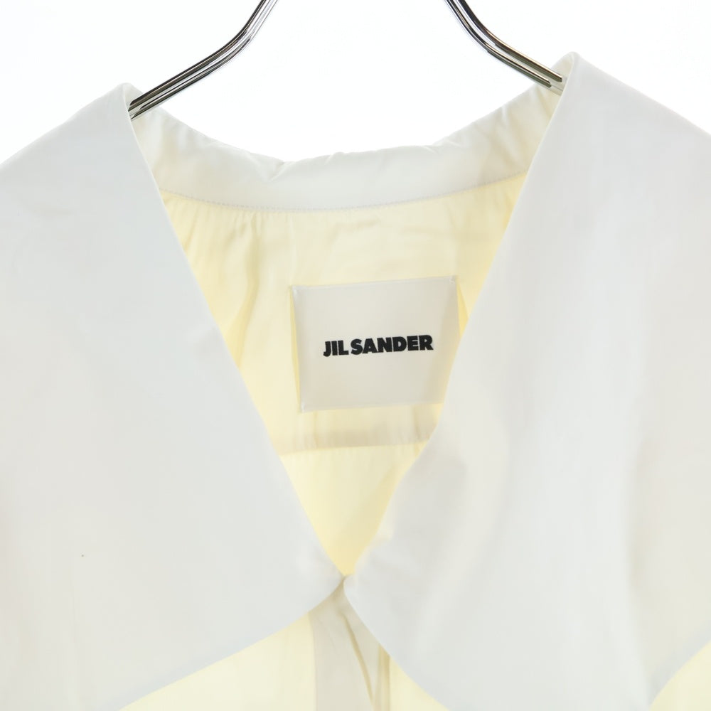 JIL SANDER(ジルサンダー) 22AW セーラーカラー 長袖レーヨンシャツ ブラウス アイボリー レディース J03DL0017