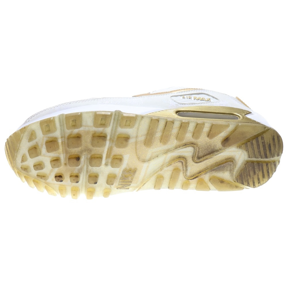 NIKE(ナイキ) WMNS WORLD WIDE PACK AIR MAX 90 KATAKANA WHITE METALIC GOLD ワールドワイドパック エアマックス90 ローカットスニーカー US10.5/27.5cm DA1342-170