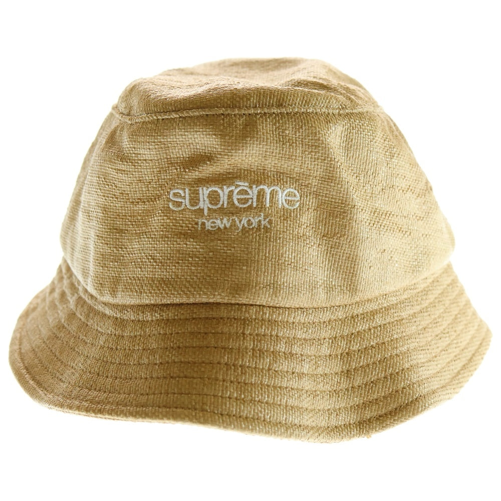 SUPREME(シュプリーム) 21SS Classic Logo Terry Crusher クラシックロゴデザイン テリー クラッシャー バケットハット ブラウン