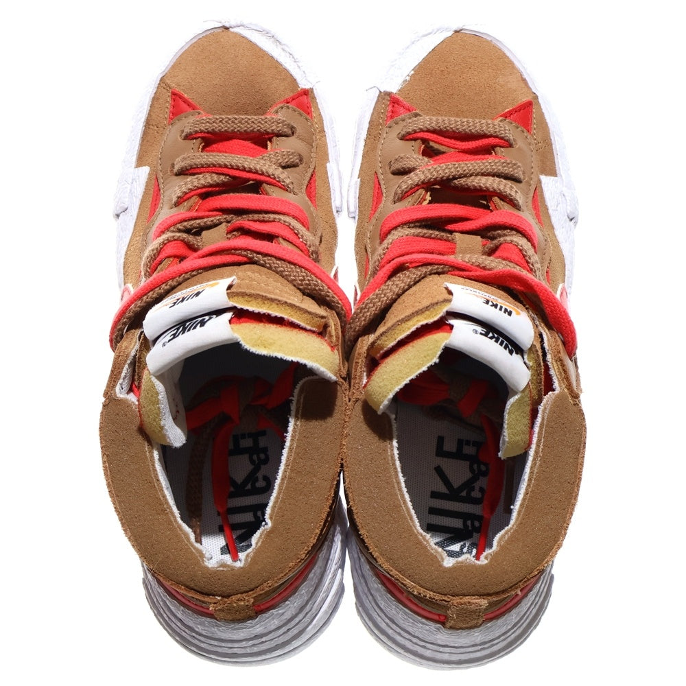 NIKE(ナイキ) ×SACAI BLAZER LOW BRITISH TAN サカイ ブレーザー ローカットスニーカー ホワイト/ブラウン US8.5/26.5cm DD1877-200