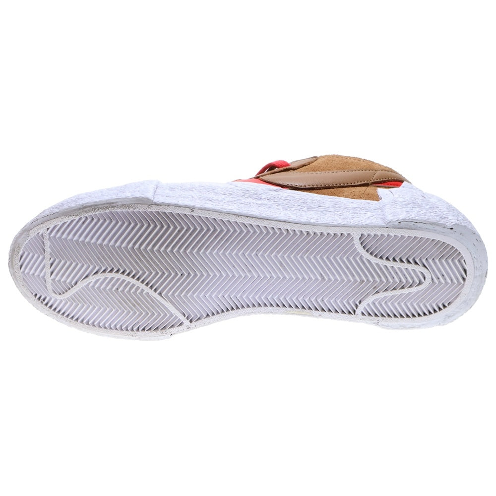 NIKE(ナイキ) ×SACAI BLAZER LOW BRITISH TAN サカイ ブレーザー ローカットスニーカー ホワイト/ブラウン US8.5/26.5cm DD1877-200